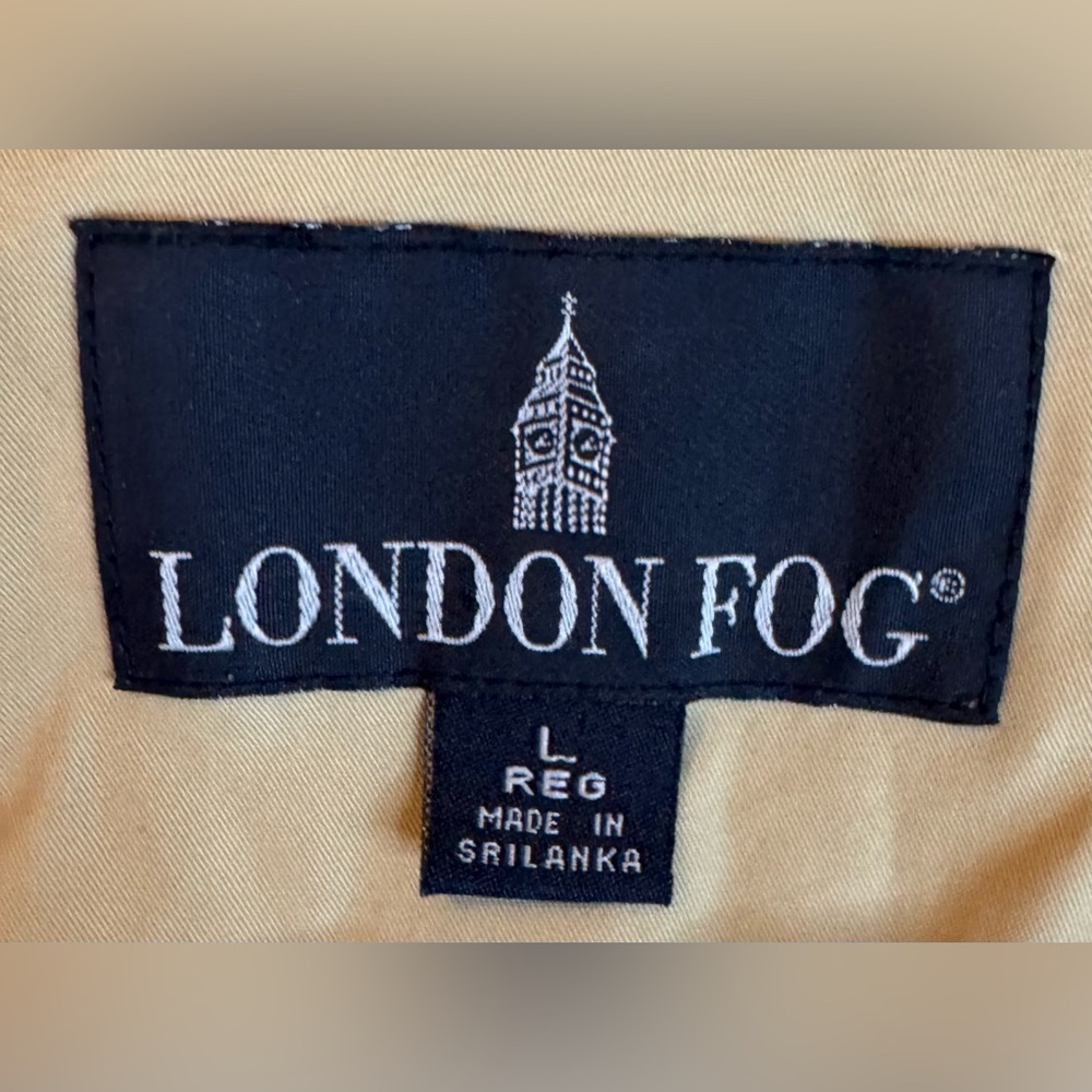 London Fog Men’s Khaki Bomber Jacket Size L - Picture 7 of 8